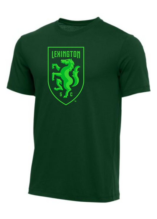 Youth Nike Cotton Tee - Full Color Shield