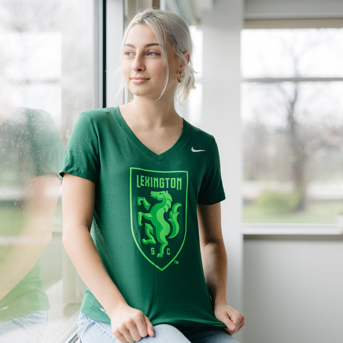 Women's Nike V-Neck - Shield