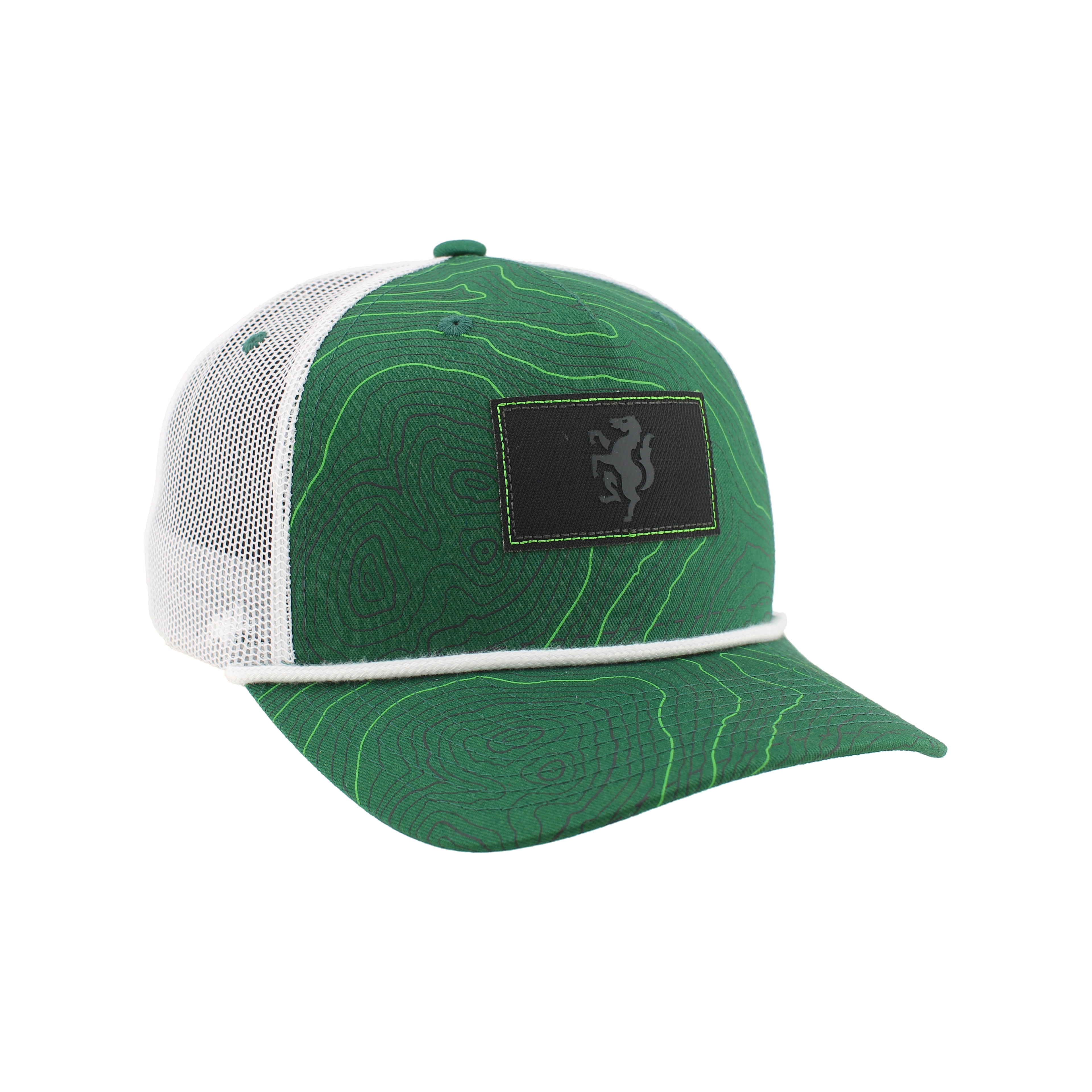 Rearing Horse Patch Trucker