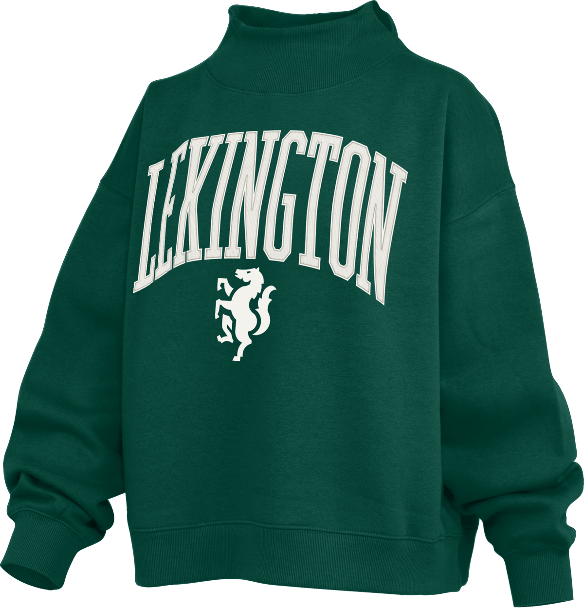 Lexington Mock Neck Applique Hoodie