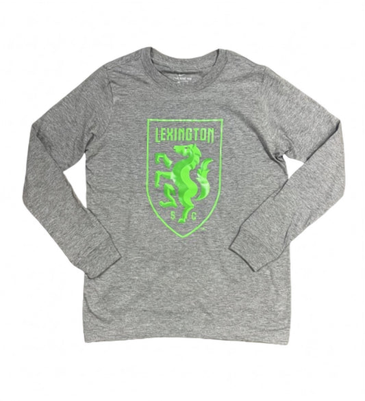 Youth Nike Cotton Long Sleeve - Full Color Shield