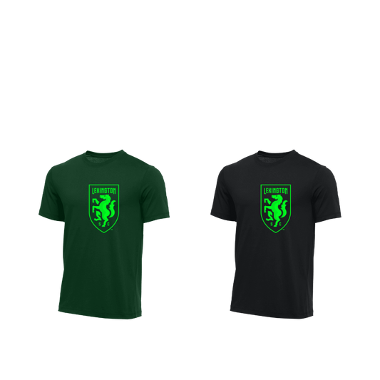 Youth Nike Cotton Tee- with Green Shield